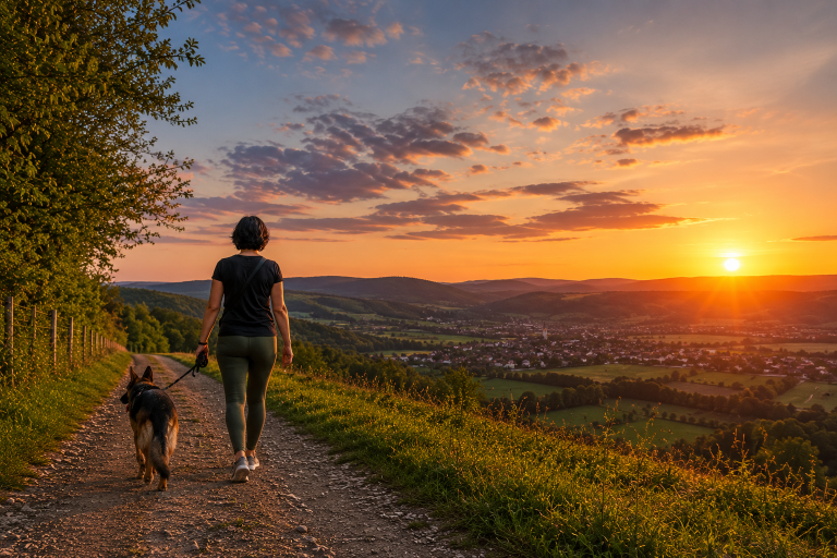 Panorama-Spaziergang-mit-Hund Eine Sammlung von wunderschönen Strecken, bei denen der Mensch die Natur mindestens so gut genießen kann, wie der Hund: Aussicht + Panorama